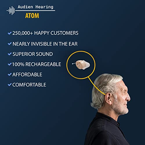 Audien ATOM Rechargeable Hearing Amplifier to Aid and Assist Hearing Audien Hearing buy supplements canada