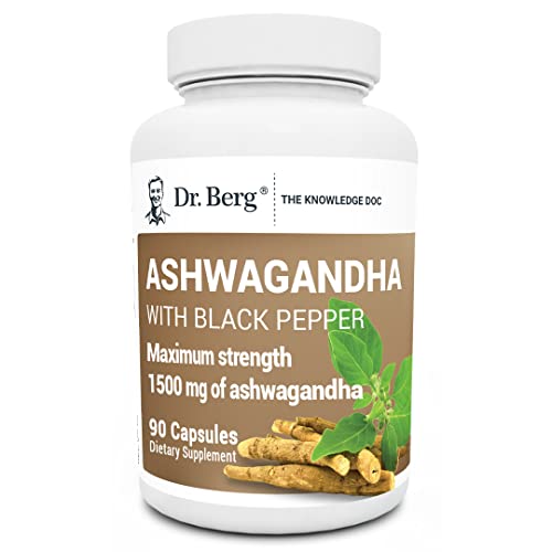 Dr. Berg Ashwagandha Capsules 1500mg - Includes Organic Ashwagandha Root Dr. Berg Nutritionals buy supplements canada
