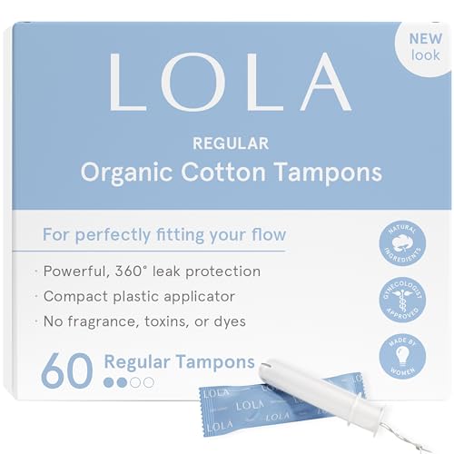 LOLA Organic Cotton Tampons, 60 Count - Tampons Regular, Period Feminine Hygiene Products LOLA buy supplements canada