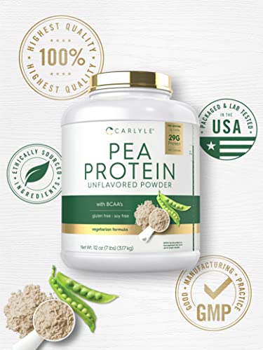 Carlyle Pea Protein Powder with BCAA'S 7lb | Unflavored | 29G Protein | Non-GMO, Gluten Carlyle buy supplements canada