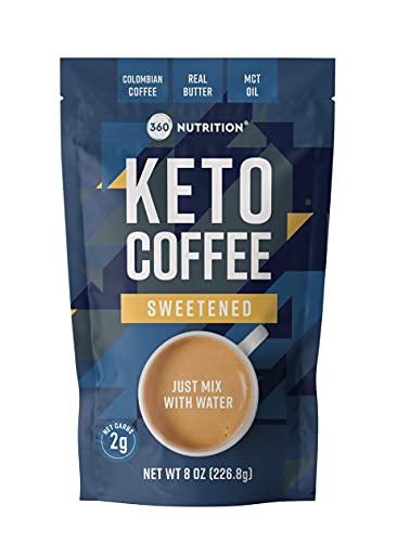 360 Nutrition Instant Keto Coffee with MCT Oil, Coconut Oil, Sweetened, Gluten Free 360 Nutrition buy supplements canada