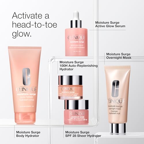 Clinique Moisture Surge 100H Auto-Replenishing Hydrator Oil Free Face Moisturizer | With Hyaluronic Acid, Aloe Bioferment and Vitamins C + E Clinique buy supplements canada