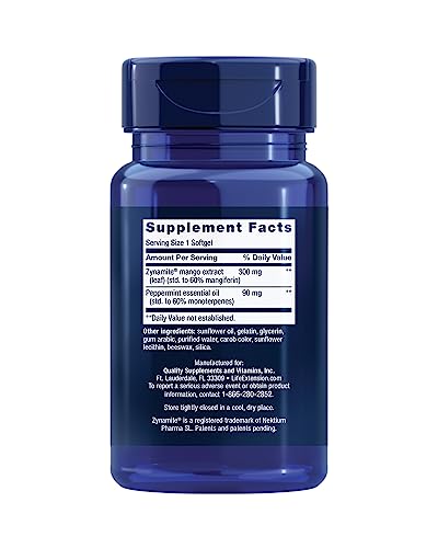 Life Extension Brain Fog Relief, Mango Leaf Extract, standardized Peppermint Oil, nootropic Brain Supplement for Clarity and Focus, Fast-Acting, Caffeine-Free, Gluten Free, Non-GMO, 30 softgels Life Extension buy supplements canada