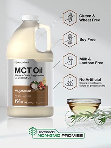 MCT Oil 64 oz | 100% Pure | Blends with Coffee, Tea, Juice and Liquids | Value Size Unflavo Horbäach buy supplements canada