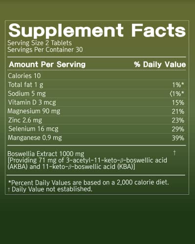 FromBIO for Joints Health and Cartilage, Boswellia, 1,000mg of Boswellia and 71mg of AKBA & KBA FromBIO buy supplements canada