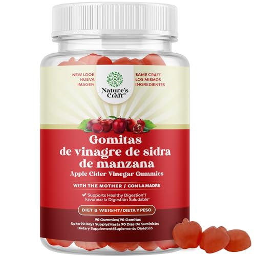 Gomitas ACV de Vinagre de Sidra de Manzana – Suplemento de Energético Natural con la Natures Craft buy supplements canada