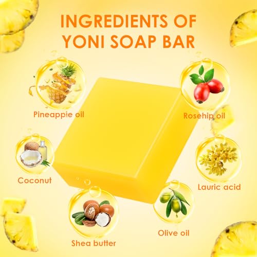 2 PCS Yoni Soap Bars Feminine Wash, 100% Natural Organic Yoni Bar Soap for Women Ph Balance Yoni BASSI buy supplements canada