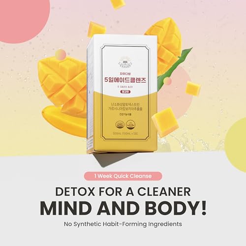 JAYU FreedomCafe 5 Day Detox Cleanse Ade Mango Flavor - 5 Pack (16.90oz) - Supports JAYU buy supplements canada