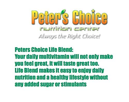 Peter's Choice Life Blend, 16oz, Multivitamin & Mineral Powder, Unsweetened, 32 Servings per Container. Made in The USA Peter's Choice buy supplements canada