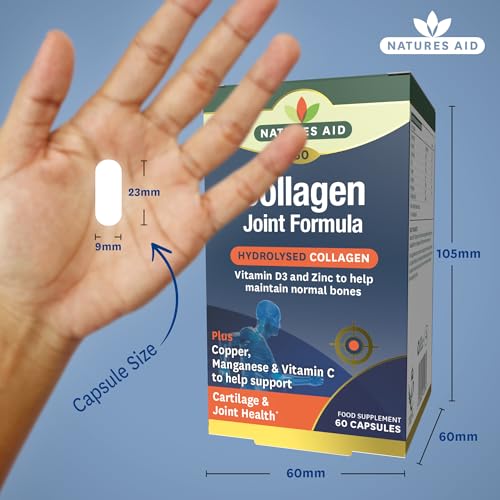 Natures Aid Collagen Joint Formula with Vitamin C, Copper and Manganese, Cartilage and Joint Health, 60 Capsules natures aid buy supplements canada