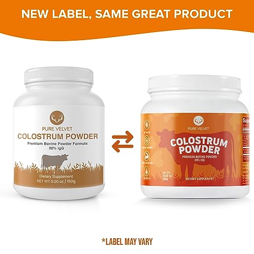 Pure Velvet Colostrum Powder for Gut Health, Bloating, Hair Growth, Immune Support Pure Velvet buy supplements canada