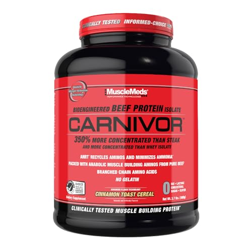 MuscleMeds Carnivor Beef Protein Isolate, 0 Lactose, 0 Sugar, 0 Fat, 0 Cholesterol MuscleMeds buy supplements canada