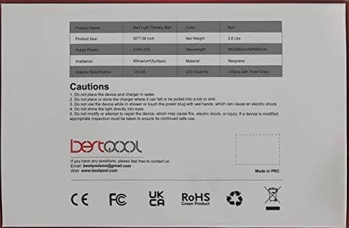 Bestqool Red Light Therapy Belt, Near Infrared Light Therapy & Red Light Therapy for Body Bestqool buy supplements canada