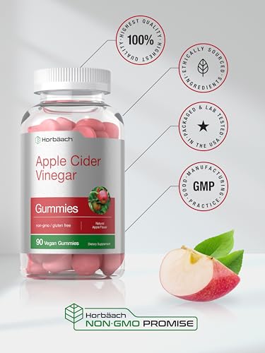Horbaach Vegan Apple Cider Vinegar Gummies | 90 Count | ACV Supplement | Natural Horbäach buy supplements canada