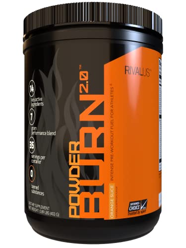 Powder Burn 2.0 Orange 35 Serving,14.24 Ounce Rivalus buy supplements canada