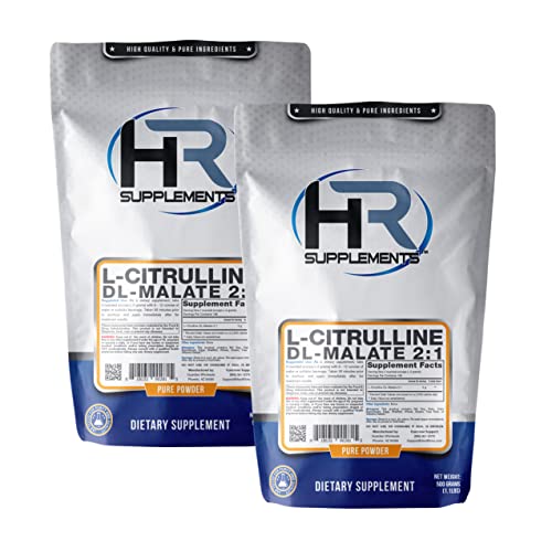 HR Supplements L-Citrulline DL-Malate 2:1 Powder, 1 Kilogram (2.2 Lbs), Unflavored Hard Rhino buy supplements canada