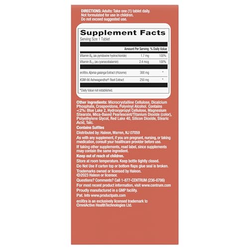 Centrum Clear Mind and Calm Mood Menopause Support Tablets, with Clinically Studied enXtra, 30 Count Centrum buy supplements canada