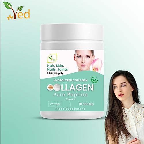 Collagen Peptides Powder Supplement, Support Joint, Bone, Skin, Muscles, Hair, Nail Growth Ved buy supplements canada