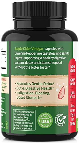 ForestLeaf - Apple Cider Vinegar Capsules with Cayenne Pepper Powder 1200mg ForestLeaf buy supplements canada