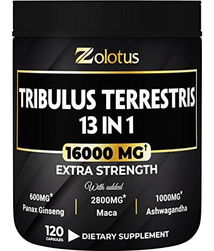13in1 Tribulus Terrestris Capsules - 16000mg Per Serving with Maca, Horny Goat Weed Zolotus buy supplements canada