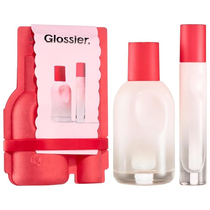 Glossier You Limited Edition Eau de Parfum Holiday Gift Set - Full Size Spray (1.7oz / 50ml) and Travel Size Rollerball (0.27oz / 8ml) Glossier buy supplements canada
