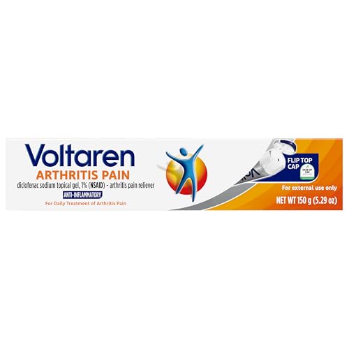 Voltaren Arthritis Pain Relief Gel, Diclofenac Sodium, 1% (NSAID), Clinically Proven Powerful Pain Reliever with Easy Open Flip Top Cap, No Prescription Needed, 5.3oz Voltaren buy supplements canada