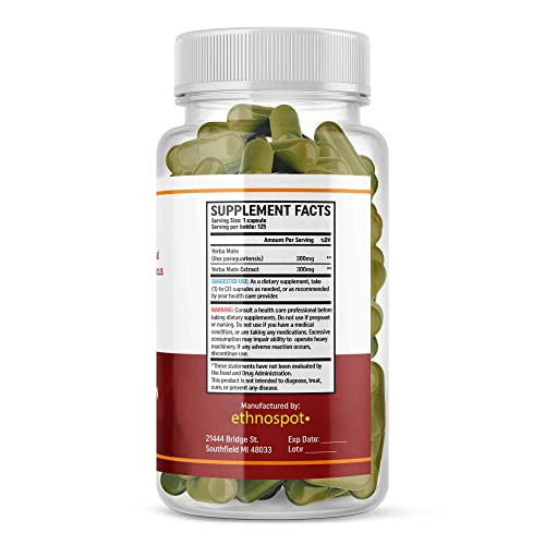 Full Spectrum Yerba Mate Capsules - Boosts Energy & Mental Focus - Supports Health Ethnospot buy supplements canada