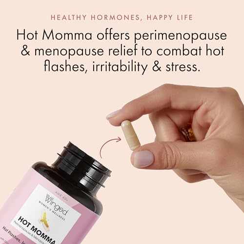 Winged Wellness Hot Momma, Perimenopause & Menopause Supplement - Vegan Menopause Winged Wellness buy supplements canada