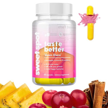 Sweet Spot - Pineapple Extract Vaginal Probiotics to Taste Great - 60 Capsules - Supports Vaginal Health TASTE THE SWEET SPOT buy supplements canada
