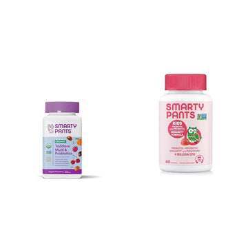 SmartyPants Organic Toddler Multivitamin Gummies: Probiotics & Kids Probiotic Immunity Gummies: Prebiotics & Probiotics for Digestive Health and Immune Support Supplement SmartyPants buy supplements canada