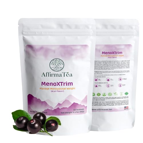 AffirmaTea’s MenoXTrim MAX ACAI Flavor | Menopause Weight & Metabolism Management AffirmaTea buy supplements canada