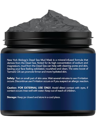 New York Biology Dead Sea Mud Mask for Face and Body | with Turmeric Oil | Spa Quality Pore Refiner for Oily Skin | Natural Skincare for Women & Men NEW YORK BIOLOGY THE ULTIMATE COSMECEUTICALS buy supplements canada