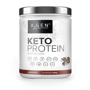 K-GEN™ Keto Collagen Protein Powder Natural Multi Collagen Chocolate Blend, Coconut MCT Vitamin C+B6 K GEN ketogenic enhancement buy supplements canada