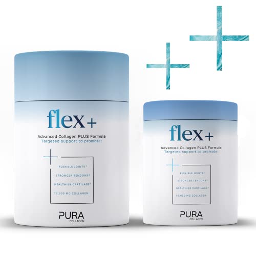 Pura Collagen Powdered Supplement Flex+, 10,000 mg Hydrolysed Peptides, Vitamin C & Manganese Pura Collagen buy supplements canada