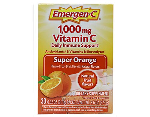 Emergen-C Super Orange Vitamin C - 30 Count (Pack of 4) (Packaging may vary) Emergen-C buy supplements canada