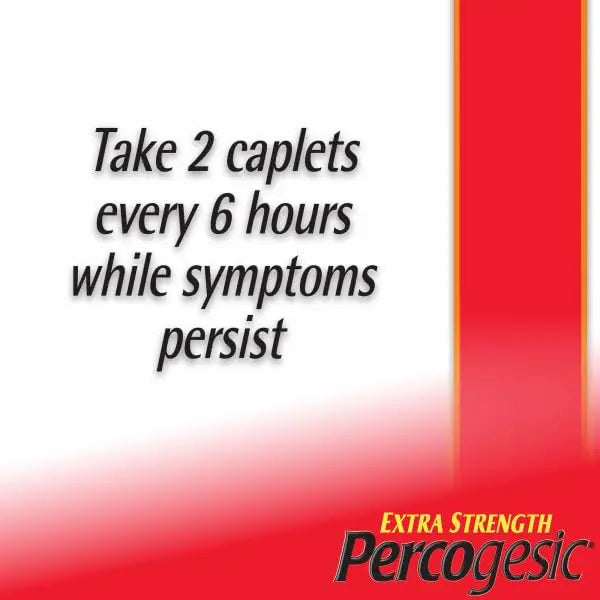 Percogesic Extra Strength Pain Relief | Aspirin Free Dual Action Relief | 40 Coated Caplets (3 Pack) Percogesic buy supplements canada