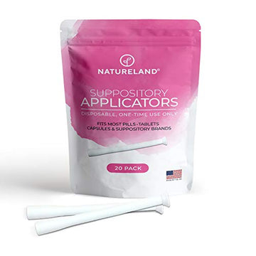 Natureland [20/40 Pack Vaginal Suppository Applicators for Women,Soft Tip Auxiliary Tool for Pills Natureland buy supplements canada