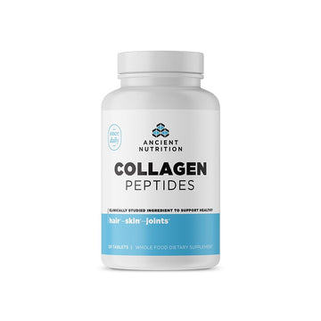 Ancient Nutrition Collagen Peptides, Collagen Peptides Tablets, Unflavored Hydrolyzed Collagen, Supports Healthy Skin, Hair, Joints, Gut, Gluten Free, Paleo, and Keto Friendly, 30 Count Ancient Nutrition buy supplements canada
