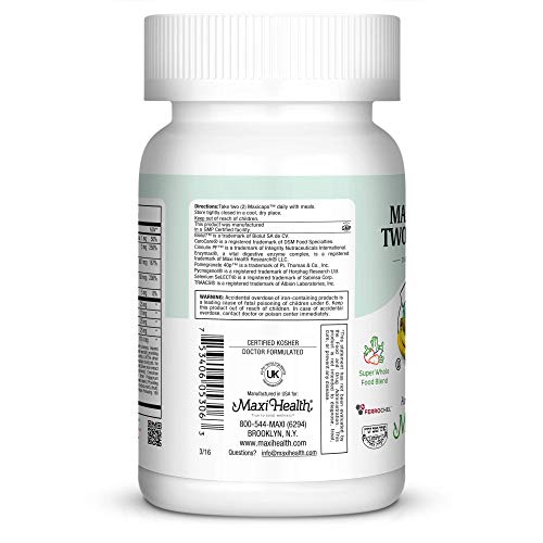 Maxi Health Multivitamin for Women & Men – Vitamin and Mineral Supplements for Energy and Wellness Support – Kosher Vitamins and Minerals Supplement – 60 Multivitamin Capsules Maxi Health buy supplements canada