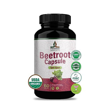 PRESERVE Organic Beetroot casules 16,000mg Per Serving, Natural Monthly Supplement PRESERVE buy supplements canada