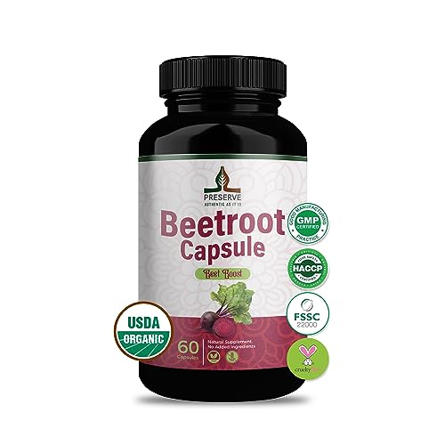 PRESERVE Organic Beetroot casules 16,000mg Per Serving, Natural Monthly Supplement PRESERVE buy supplements canada