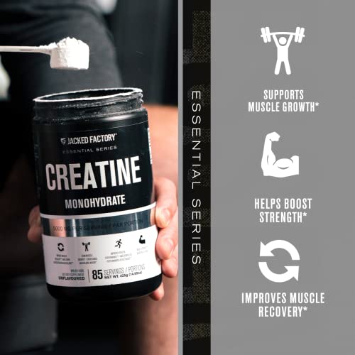 Jacked Factory Creatine Monohydrate Powder 425g - Creatine Supplement for Muscle Jacked Factory buy supplements canada