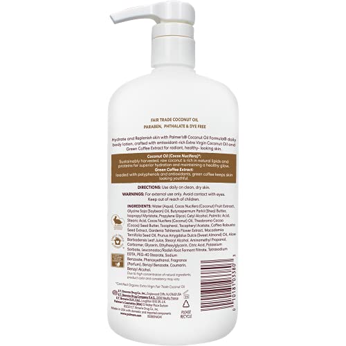 Palmer's Coconut Oil Formula Body Lotion for Dry Skin, Hand & Body Moisturizer with Green Coffee Extract & Vitamin E Palmer's buy supplements canada