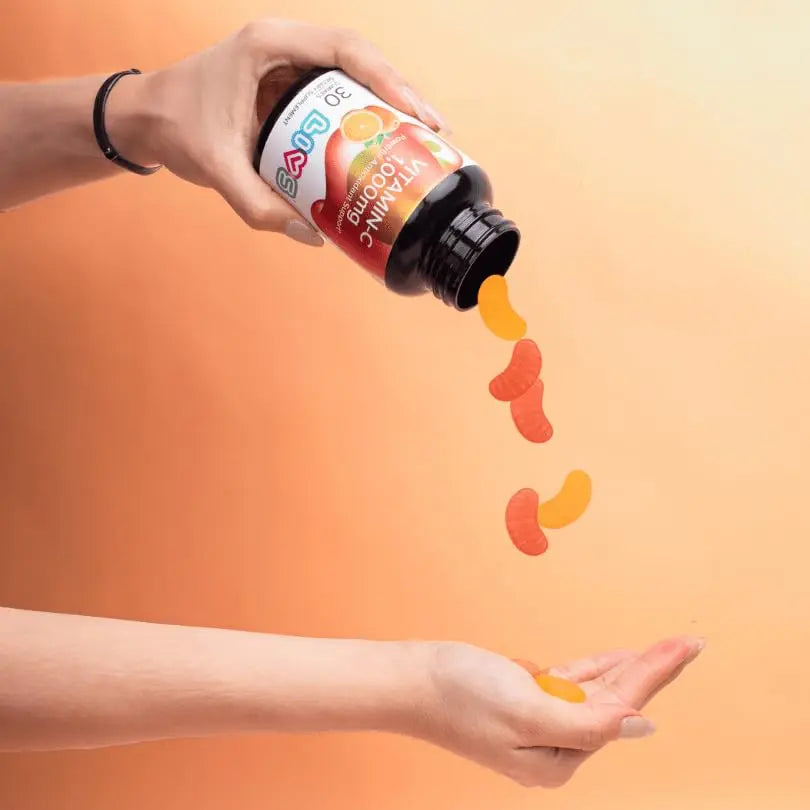 Vitamin C 1000mg Gummies for Kids & Adults |Antioxidant & Immune Support Supplement | Vegan Multivitamin for Hair, Skin & Nails LIVS buy supplements canada