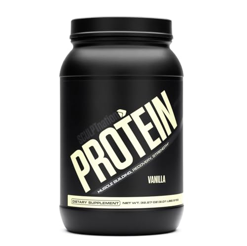 Sculpt Nation by V Shred Protein Powder (Vanilla) - Premium Whey Protein Powder Sculpt Nation buy supplements canada