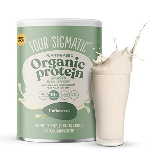 Four Sigmatic Organic Plant-Based Protein Powder Unflavored Protein with Lion’s Mane Four Sigmatic buy supplements canada