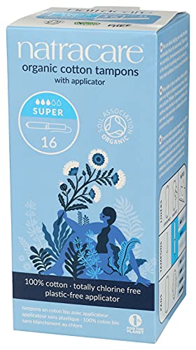 Natracare Organic Cotton Super Tampons with Cardboard Applicator, Plastic Free, Chlorine Free NATRACARE buy supplements canada