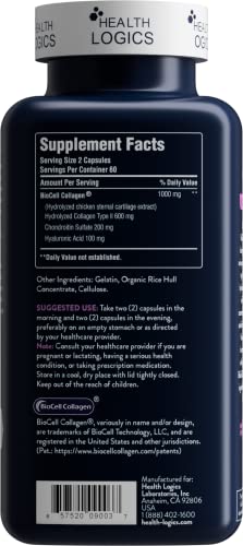 Health Logics BioCell Collagen Joint and Skin Care 120 Capsules HEALTH LOGICS buy supplements canada