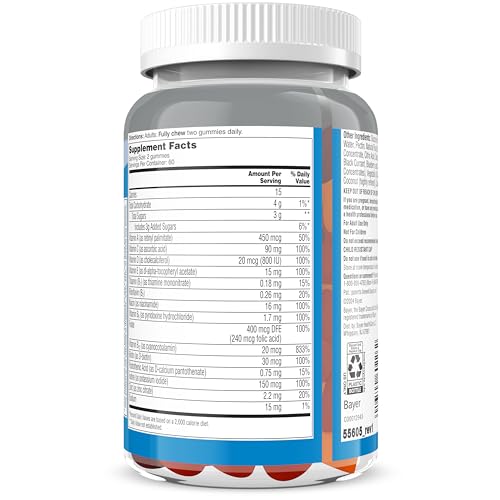 One A Day Men’s 50+ Daily Essentials Multivitamin Gummies, Multivitamin for Men Over 50, Fruit Medley Flavor, 120 Gummies ONE A DAY buy supplements canada