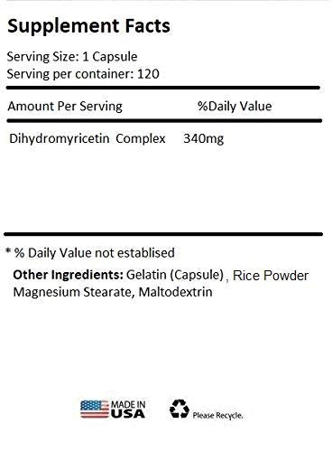Absonutrix Dihydromyricetin - 520 mg, 120 Servings, Made in USA, Quick Absorption, Quality Potent Ingredients, Third-Party Tested, Non-GMO, GMP Certified, Cruelty Free Products Absonutrix buy supplements canada